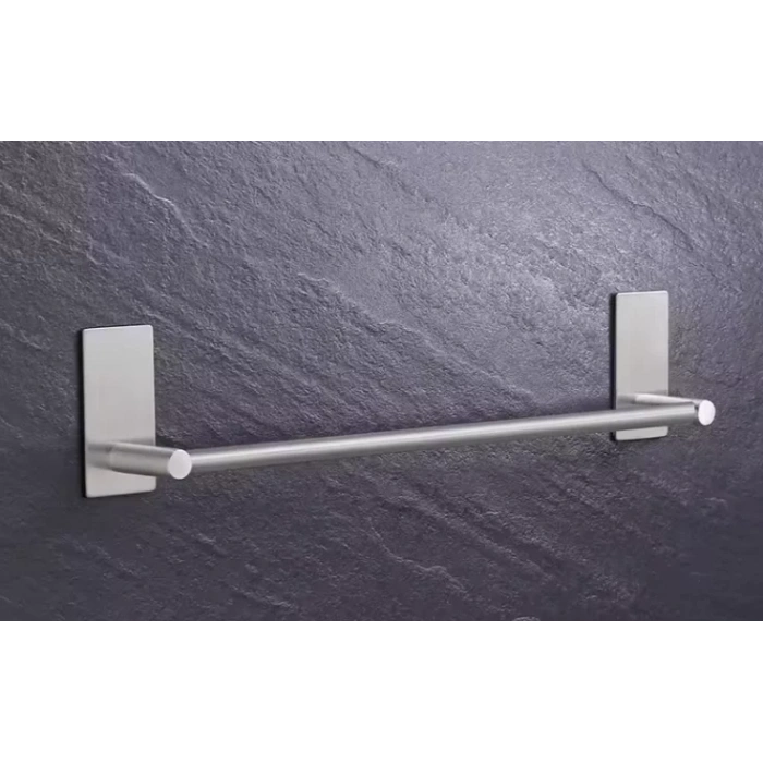 HAVLULUK DİK ROZETLİ 52CM YAPIŞKANLI PASLANMAZ ÇELİK KROM RENGİ