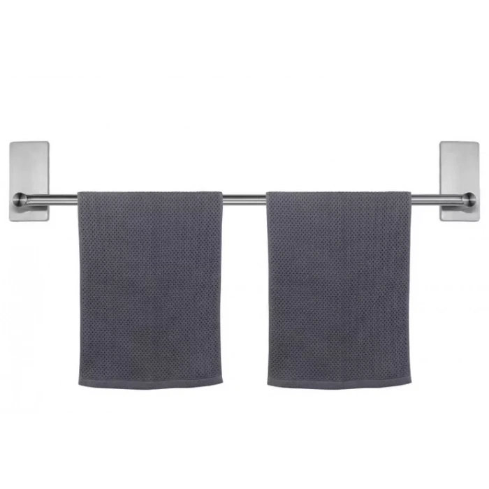 HAVLULUK DİK ROZETLİ 52CM YAPIŞKANLI PASLANMAZ ÇELİK KROM RENGİ