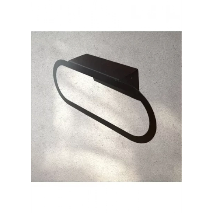 HAVLULUK YAPIŞKANLI VE VİDALI OVAL MODEL MAT SİYAH