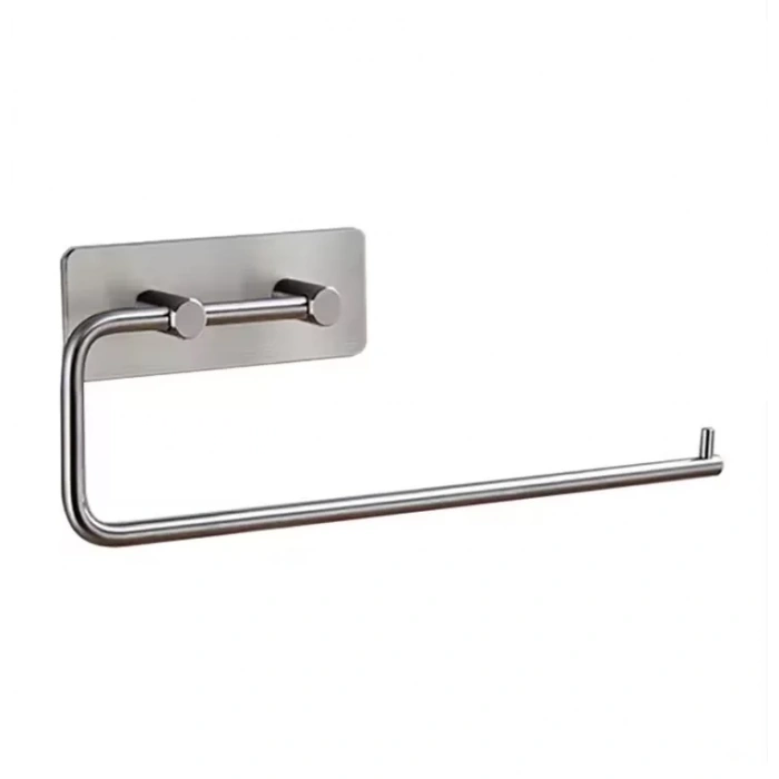 KAĞIT HAVLULUK YAPIŞKANLI ÇİFT ÇUBUKLU PASLANMAZ ÇELİK KROM RENGİ