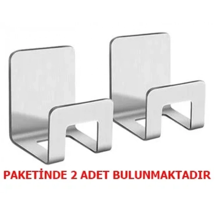 KENDİNDEN YAPIŞKANLI SÜNGER TUTUCU KROM 2 Lİ PAKET