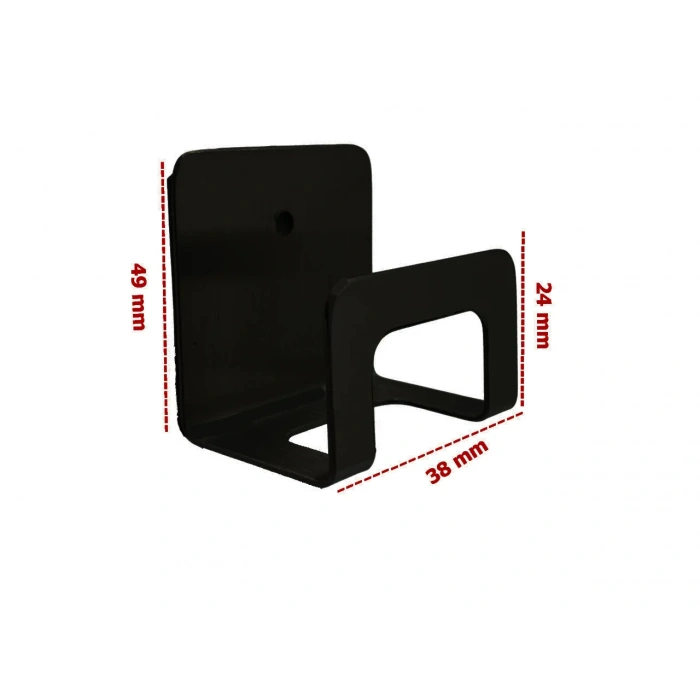 KENDİNDEN YAPIŞKANLI SÜNGER TUTUCU MAT SİYAH 2 Lİ PAKET