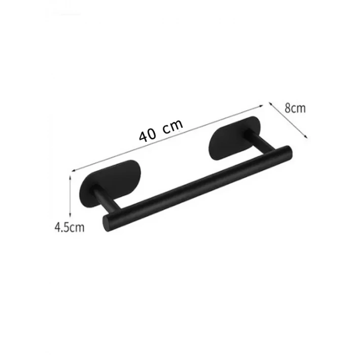 KENDİNDEN YAPIŞKANLI UZUN HAVLULUK MAT SİYAH