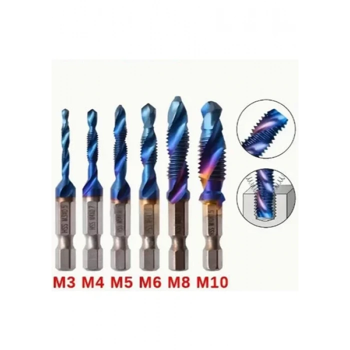 KILAVUZ UCU 6 LI SET HSS TİTANIUM KAPLAMA