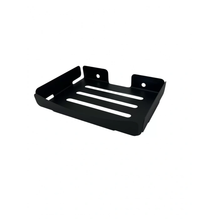 KİTARO KENDİNDEN YAPIŞKANLI VE VİDALI   SABUNLUK  MAT SİYAH