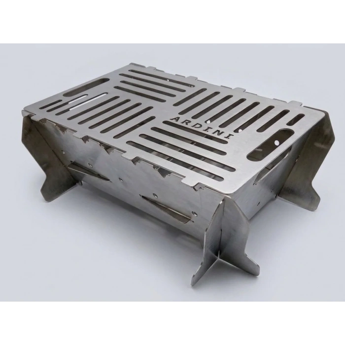 LAZER MANGAL PORTATİF PRATİK KATLANABİLİR PASLANMAZ IZGARALI 41X25 CM