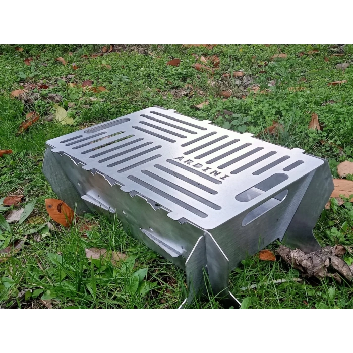 MANGAL KATLANIR PRATİK PORTATİF TAMAMI SİYAH SAC 41 X 25 CM ÇANTA HEDİYELİ