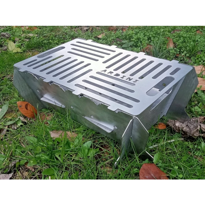 MANGAL KATLANIR PRATİK PORTATİF TAMAMI SİYAH SAC 41 X 25 CM ÇANTA HEDİYELİ