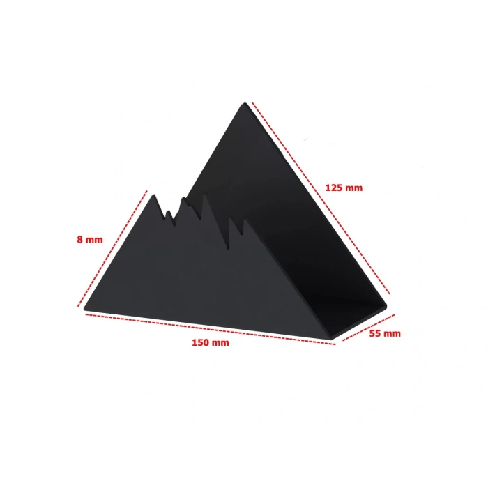 PEÇETELİK KARLIDAĞ MAT SİYAH