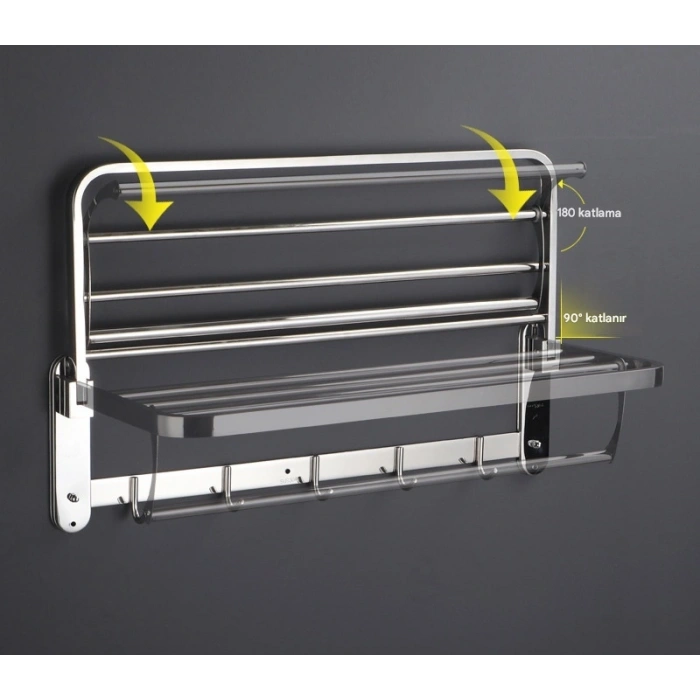 RAF HAVLULUK KANCALI PASLANMAZ ÇELİK 60 CM