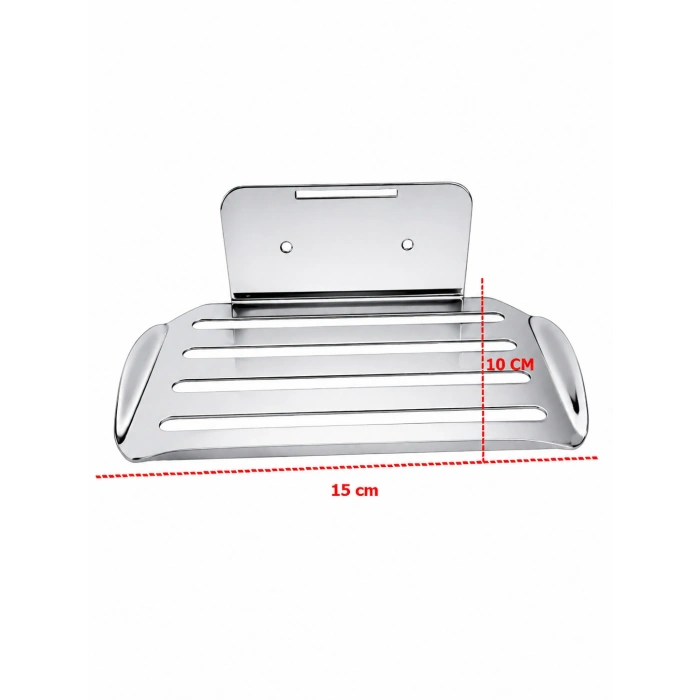 SABUNLUK YAPIŞKANLI VE VİDALI OVAL MODEL KROM