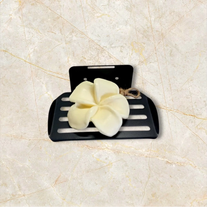 SABUNLUK YAPIŞKANLI VE VİDALI OVAL MODEL MAT SİYAH