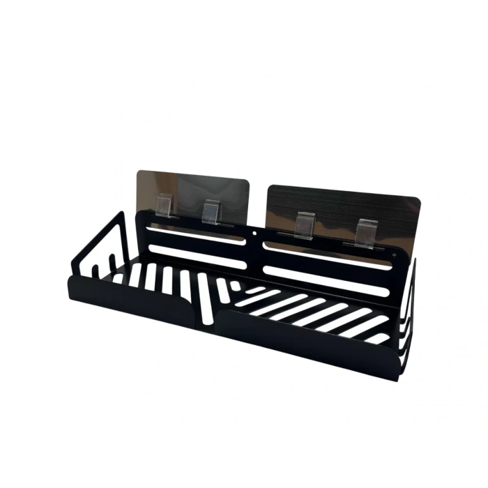 ŞAMPUANLIK DUŞ RAFI 320 X 70 MAT SİYAH