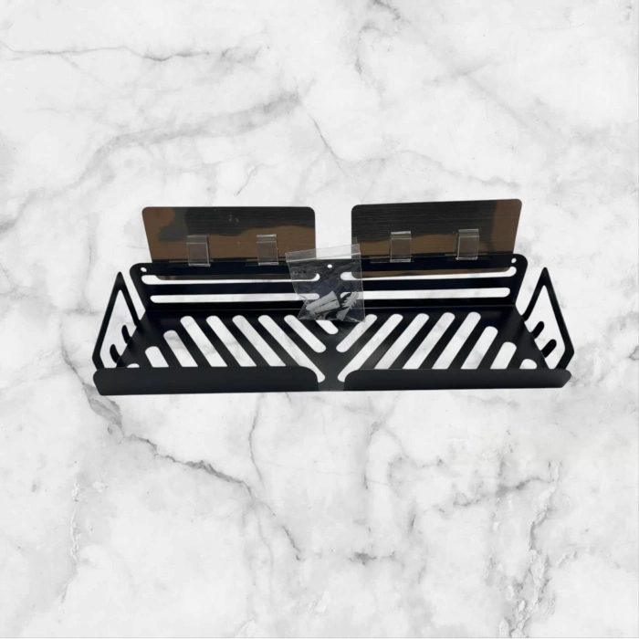 ŞAMPUANLIK DUŞ RAFI 370 X 61 MAT SİYAH