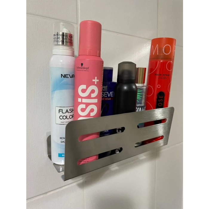 ŞAMPUANLIK DUŞ RAFI GİZLİ MODEL KROM