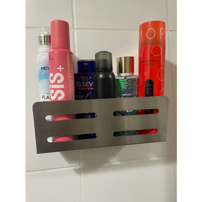 ŞAMPUANLIK DUŞ RAFI GİZLİ MODEL KROM