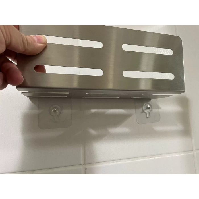 ŞAMPUANLIK DUŞ RAFI GİZLİ MODEL KROM