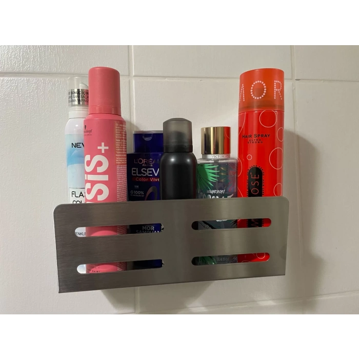 ŞAMPUANLIK DUŞ RAFI GİZLİ MODEL KROM