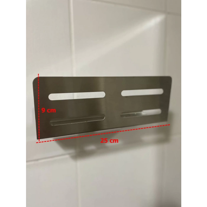 ŞAMPUANLIK DUŞ RAFI GİZLİ MODEL KROM