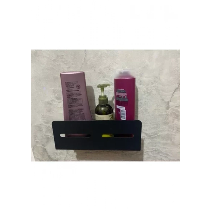 ŞAMPUANLIK DUŞ RAFI GİZLİ MODEL MAT SİYAH