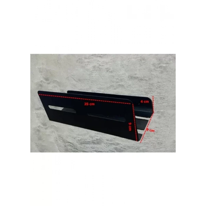 ŞAMPUANLIK DUŞ RAFI GİZLİ MODEL MAT SİYAH