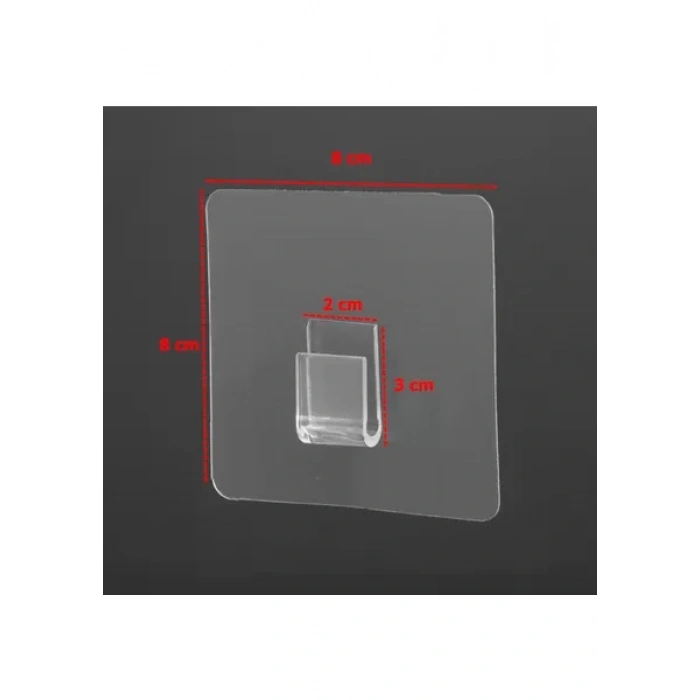 STİCKER BANT ASKILIK YAPIŞKANLI ŞEFFAF TEKLİ PAKETTE 50 ADET