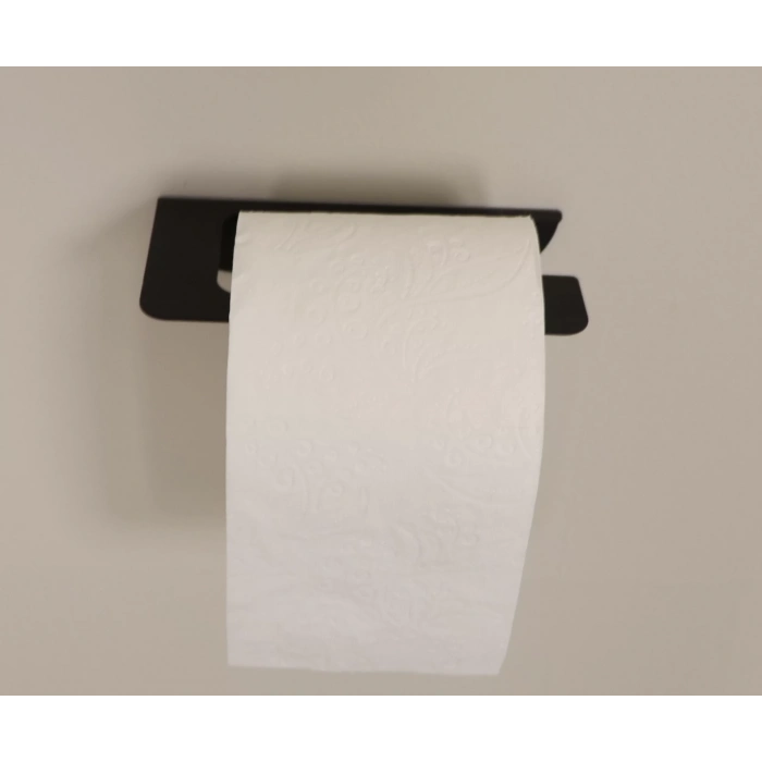 TUVALET KAĞITLIĞI YAPIŞKANLI VE VİDALI OVAL MAT SİYAH