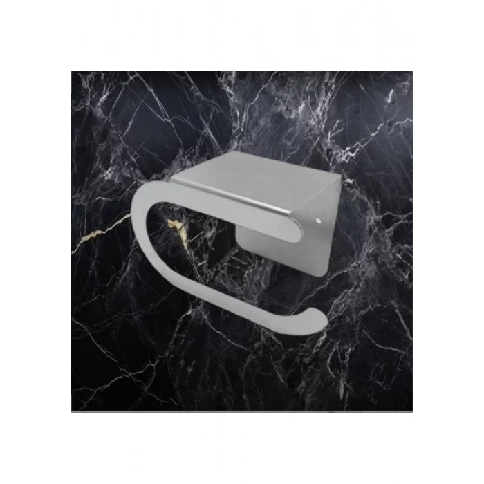 TUVALET KAĞITLIĞI YAPIŞKANLI VE VİDALI TELEFON RAFLI OVAL KROM