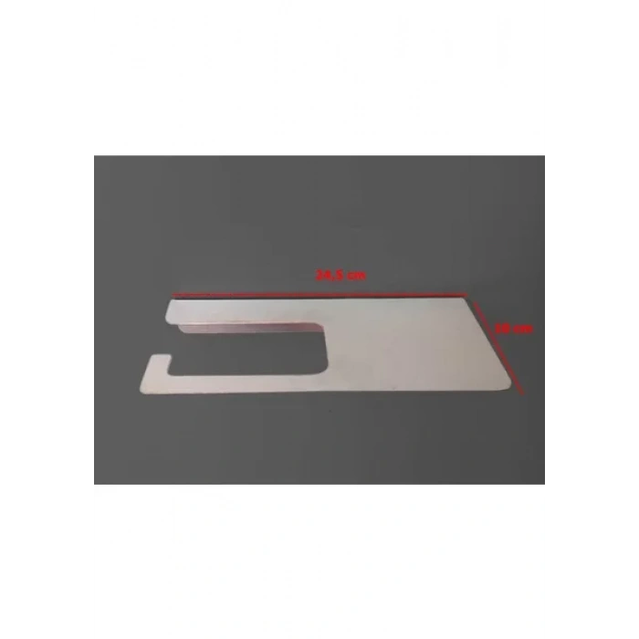 TUVALET KAĞITLIĞI YAPIŞKANLI VE VİDALI UZUN TELEFON RAFLI KROM