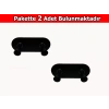 ASKILIK YAPIŞKANLI THİNCAL OVAL İKİLİ MAT SİYAH PAKETTE 2 ADET