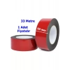 ÇİFT TARAFLI MONTAJ BANTI KIRMIZI 50 MM X 33 METRE