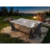 LAZER TAMAMI PASLANMAZ ÇELİK MANGAL PORTATİF PRATİK KATLANABİLİR 41X25 CM