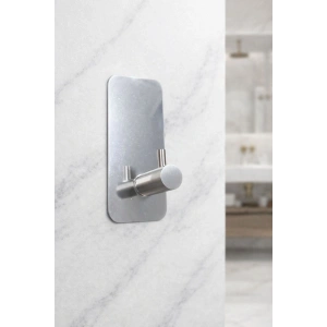 ASKILIK YAPIŞTIRMALI DİK ÇUBUKLU PASLANMAZ ÇELİK KROM PAKETTE 4 ADET