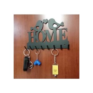 ANAHTAR ASKISI HOME YAZILI MAT SİYAH