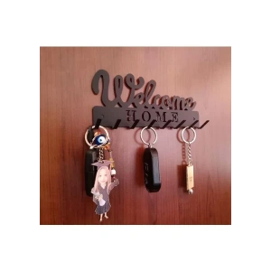 ANAHTAR ASKISI WELCOME YAZILI MAT SİYAH