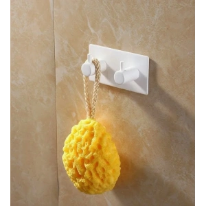 ASKILIK YAPIŞKANLI DİKDÖRTGEN ÇUBUKLU 2 KANCALI BEYAZ PAKETTE 2 ADET