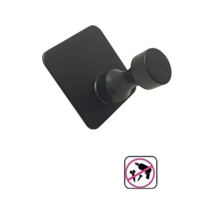 ASKILIK YAPIŞKANLI İNCE BELLİ KARE TEKLİ MAT SİYAH PAKETTE 4 ADET