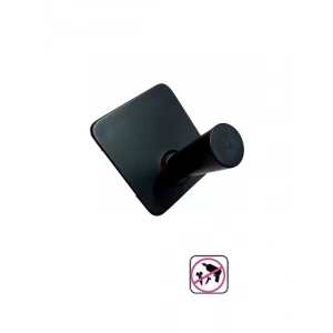 ASKILIK YAPIŞKANLI KONİK KARE TEKLİ MAT SİYAH PAKETTE 4 ADET