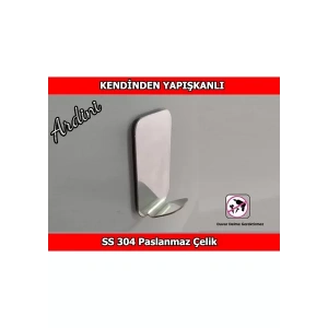 ASKILIK YAPIŞKANLI RADİUSLU DİKDÖRTGEN KROM PAKETTE 4 ADET