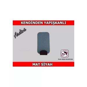 ASKILIK YAPIŞKANLI RADİUSLU DİKDÖRTGEN MAT SİYAH PAKETTE 4 ADET