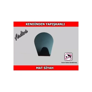 ASKILIK YAPIŞKANLI TOMBUL MAT SİYAH PAKETTE 4 ADET