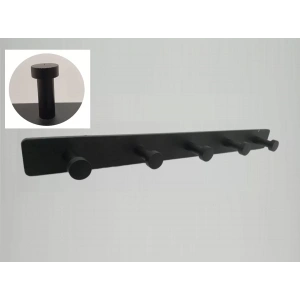 ASKILIK YAPIŞKANLI VE VİDALI MANTAR BEŞLİ MAT SİYAH