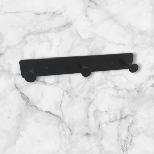 ASKILIK YAPIŞKANLI VE VİDALI THİNCAL ÜÇLÜ MAT SİYAH