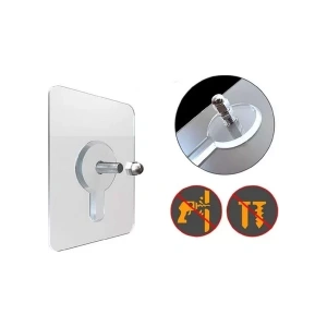 ÇERÇEVE ASKISI SÜPER GÜÇLÜ VİDALI KANCA YAPIŞKANLI RAF TUTUCU ASKI 10 LU