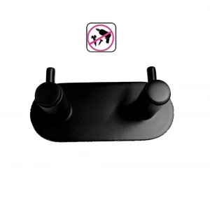 GLARE ÇUBUKLU KENDİNDEN YAPIŞKANLI ASKILIK OVAL İKİLİ MAT SİYAH