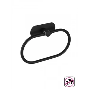 KENDİNDEN YAPIŞKANLI YUVARLAK HAVLULUK MAT SİYAH