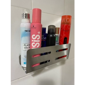 ŞAMPUANLIK DUŞ RAFI GİZLİ MODEL KROM