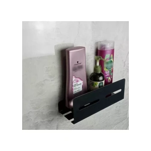 ŞAMPUANLIK DUŞ RAFI GİZLİ MODEL MAT SİYAH