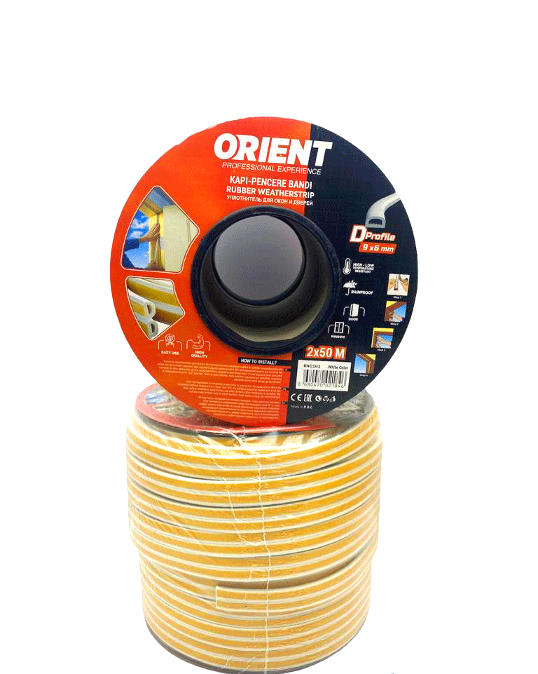 BEYAZ 100MT2X50MTBOBİN FİTİL KAPI PENCERE BANT (5468)