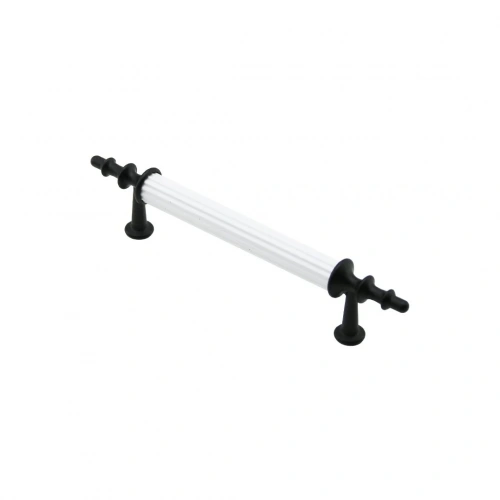 10 ADET BEYAZ - SİYAH BORU KULP 9.6CM (5468)